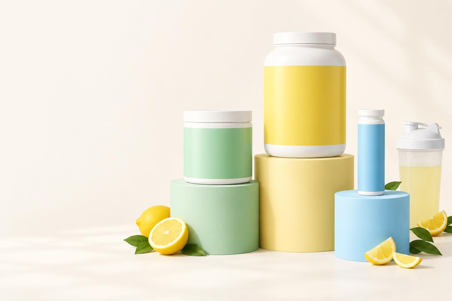 Protein, pre-workout and hydration products